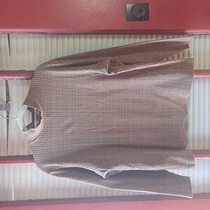 Croft & Barrows Plaid Mock Turtleneck